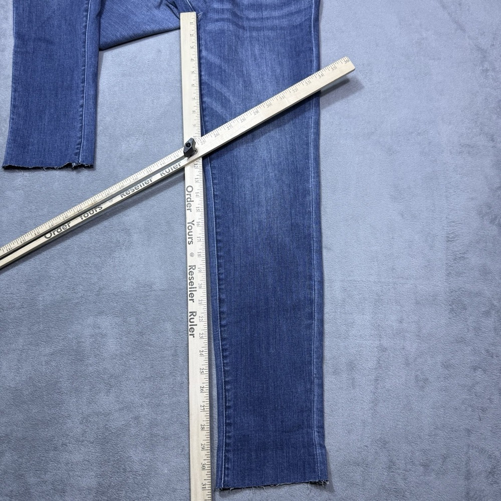 Judy Blue Jeans Womens 3/26 (26x31) Slim Fit Stretch Denim Raw Hem Boho USA - Picture 9 of 10